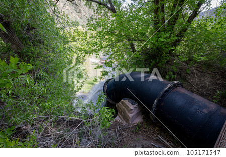 Sunny view of the landscape of the Rifle Falls Sunny view of the landscape of the Rifle Falls 105171547