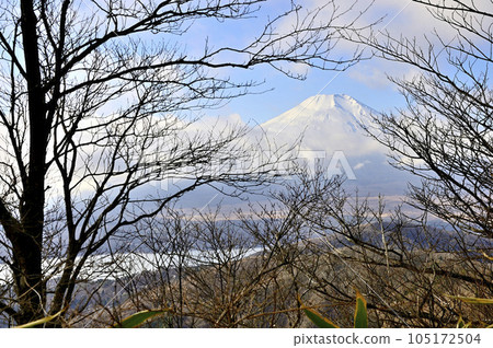 從道志山地塊的小天宮看到的富士山 從道志山地塊的小天宮看到的富士山 105172504