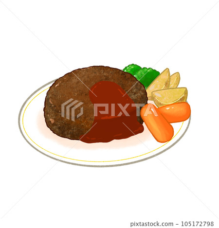 Hamburger illustration 105172798
