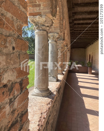 A masterpiece of Romanesque art, Pomposa Abbey, Italy Ferrara A masterpiece of Romanesque art, Pomposa Abbey, Italy Ferrara 105173599