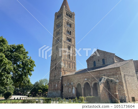 A masterpiece of Romanesque art, Pomposa Abbey, Italy Ferrara A masterpiece of Romanesque art, Pomposa Abbey, Italy Ferrara 105173604