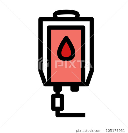 blood bag for transfusion flat icon blood bag for transfusion flat icon 105173931