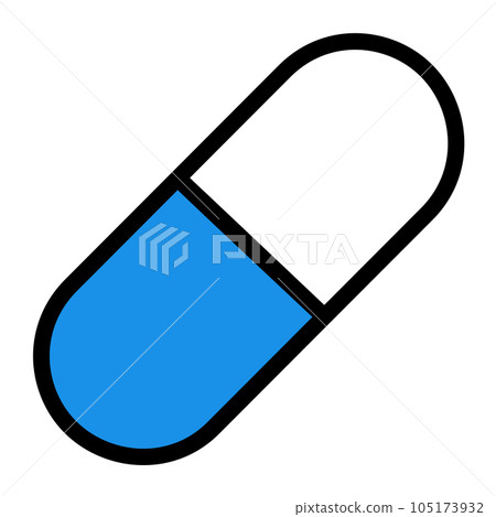 medicine capsule flat icon medicine capsule flat icon 105173932
