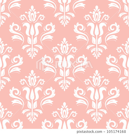 Orient Damask Seamless Vector Background With Arabesques Orient Damask Seamless Vector Background With Arabesques 105174168