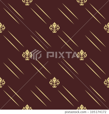 Seamless Vector Pattern With Few Royal Lilies Seamless Vector Pattern With Few Royal Lilies 105174172