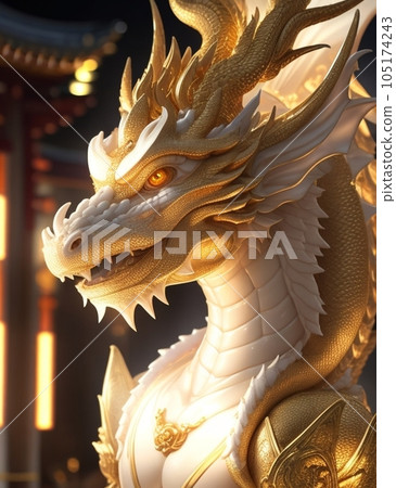 dragon in sunlight 105174243