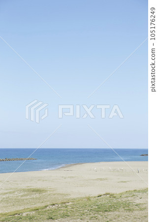 從Tokumittsu PA看到的日本海和藍天 105176249