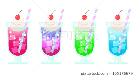 Pop and colorful cream soda set 2 Pop and colorful cream soda set 2 105176679