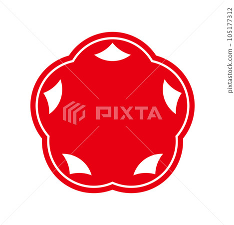 梅花矢量圖圖標 梅花矢量圖圖標 105177312