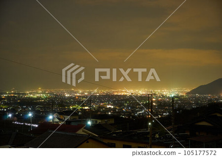 Night view from Katsunuma Vineyard Station, Katsunuma City, Yamanashi Prefecture 105177572