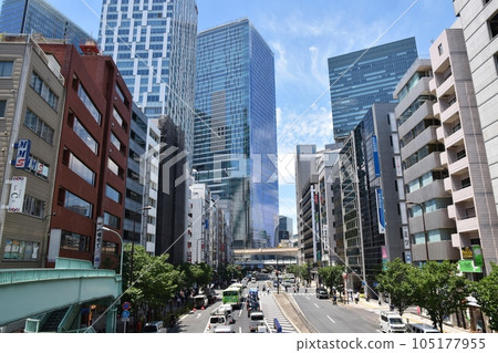 東京澀谷夏季風景 105177955