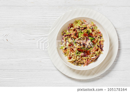 fresh coleslaw with cabbage, carrots, onion, pecan fresh coleslaw with cabbage, carrots, onion, pecan 105178164