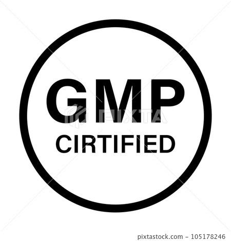 GMP Good Manufacturing Practice icon vector for graphic design, logo, website, social media, mobile app, UI illustration GMP Good Manufacturing Practice icon vector for graphic design, logo, website, social media, mobile app, UI illustration 105178246