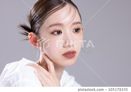 美麗女性肖像中國化妝 105178335