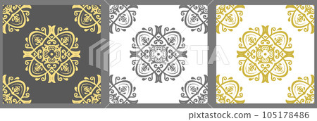 Set of Classic Orient Seamless Vector Patterns Set of Classic Orient Seamless Vector Patterns 105178486