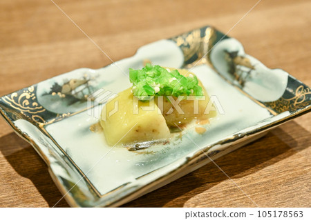 Luxury Japanese restaurant eggplant Luxury Japanese restaurant eggplant 105178563