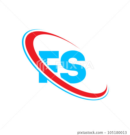 FS F S letter logo design. Initial letter FS... - Stock Illustration ...