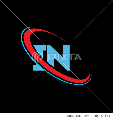IN I N letter logo design. Initial letter IN linked circle uppercase monogram logo red and blue. IN logo, I N design. in, i n IN I N letter logo design. Initial letter IN linked circle uppercase monogram logo red and blue. IN logo, I N design. in, i n 105180165