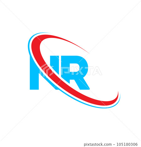 Initial Letter NR Logo Design Vector Template. Digital Abstract NR Letter Logo  Design Stock Vector | Adobe Stock