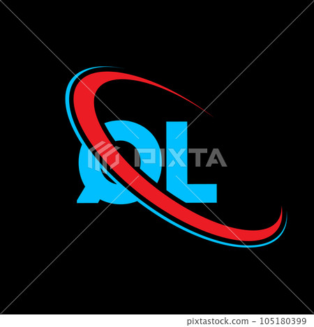 QL Q L letter logo design. Initial letter QL linked circle uppercase monogram logo red and blue. QL logo, Q L design. ql, q l QL Q L letter logo design. Initial letter QL linked circle uppercase monogram logo red and blue. QL logo, Q L design. ql, q l 105180399