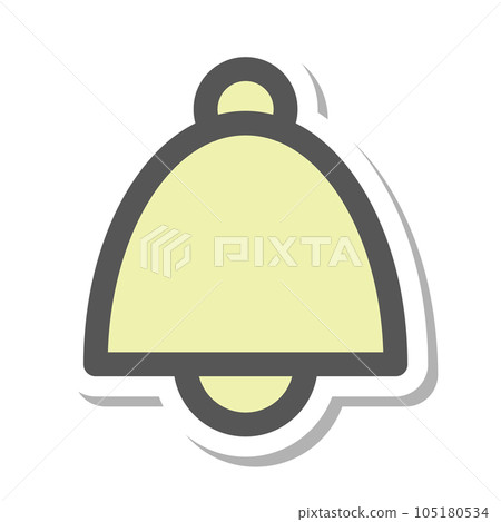 Sticker style mini mini icon bell Sticker style mini mini icon bell 105180534