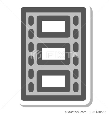 Sticker style mini mini icon film 105180536