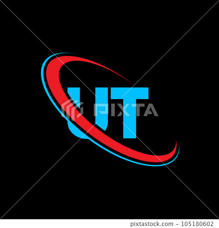 UT U T letter logo design. Initial letter UT linked circle uppercase monogram logo red and blue. UT logo, U T design. ut, u t UT U T letter logo design. Initial letter UT linked circle uppercase monogram logo red and blue. UT logo, U T design. ut, u t 105180602