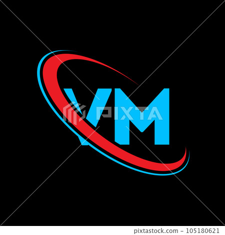 Vm V M Silver Grey Vector & Photo (Free Trial) | Bigstock