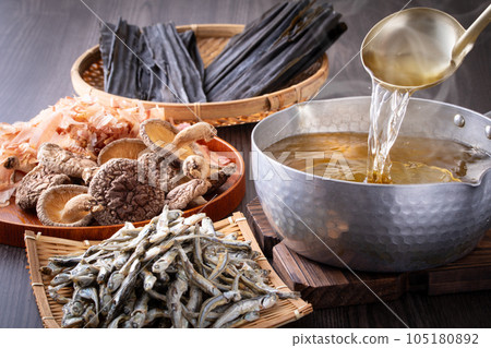 take Japanese soup stock 105180892