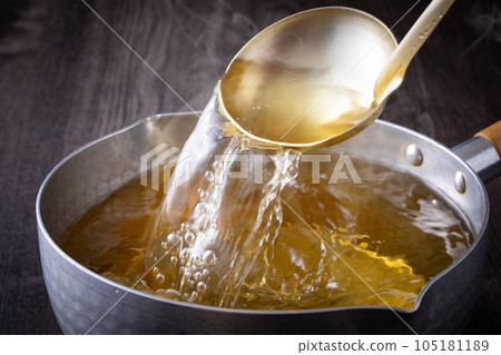 take Japanese soup stock 105181189