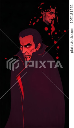 Portrait of a male vampire Portrait of a male vampire 105181261