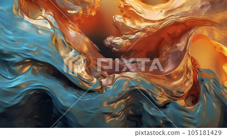 流體液態金屬背景 105181429