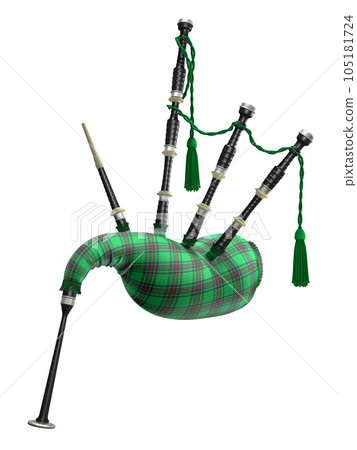 Green bagpipe Green bagpipe 105181724