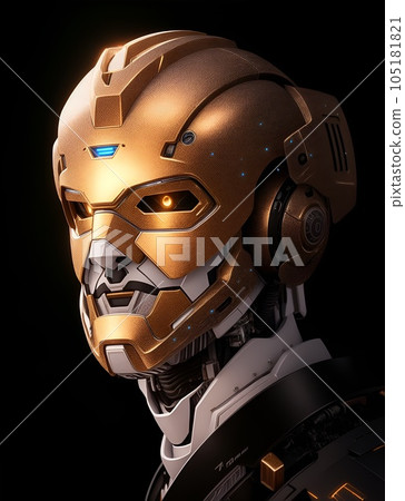 male robot portrait 105181821