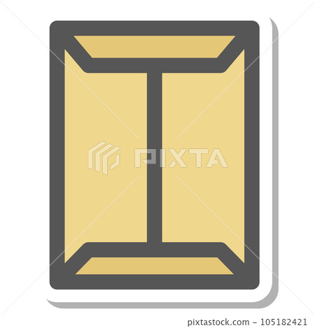 Sticker style mini mini icon envelope 105182421