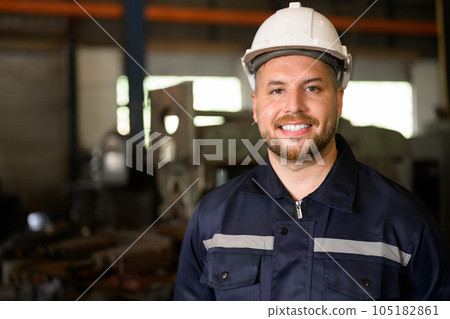 Professional engineer worker of manufacturing plant factory 105182861