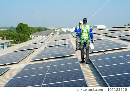 Professional engineer technician with safety helmet checking system Professional engineer technician with safety helmet checking system 105183226