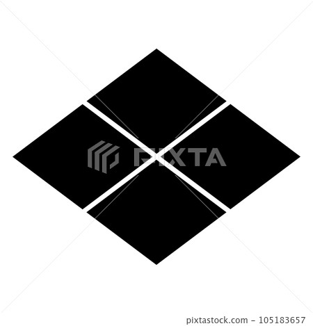 Family crest (Takeda rhombus crest/Shingen Takeda/Nobushige Takeda/Katsuyori Takeda/Megumi Ankokuji) 105183657