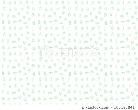 Insect pattern wallpaper illustration sideways 105183841