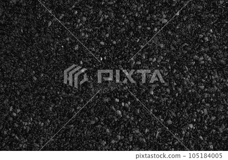 Black asphalt background material_gravel and cement texture 105184005