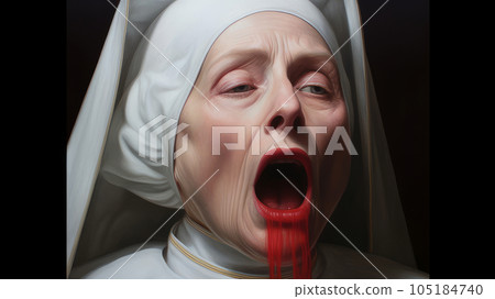 the demon-possessed nun screams 105184740