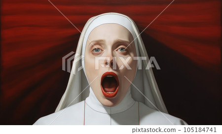the demon-possessed nun screams 105184741