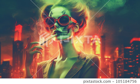 halloween night of fear. 105184756