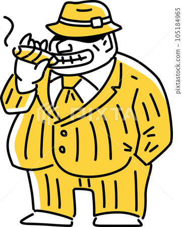 cigar smoking boss 105184965