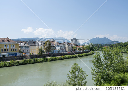 panoramic view of Villach, Austria panoramic view of Villach, Austria 105185581