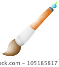 Paintbrush isolated on white background 105185817