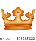gold crown isolated on white background 105185822