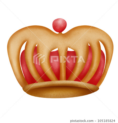 gold crown isolated on white background gold crown isolated on white background 105185824