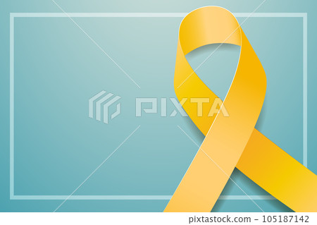 Sarcoma cancer awareness month concept. Banner template with yellow ribbon. Vector illustration Sarcoma cancer awareness month concept. Banner template with yellow ribbon. Vector illustration 105187142