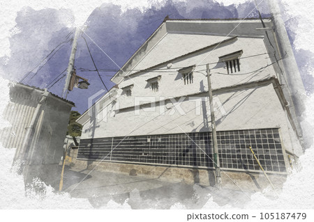 Watercolor-style Saijo Sake Brewery Street Fukubijin Sake Brewery Higashi-Hiroshima City, Hiroshima Prefecture Watercolor-style Saijo Sake Brewery Street Fukubijin Sake Brewery Higashi-Hiroshima City, Hiroshima Prefecture 105187479